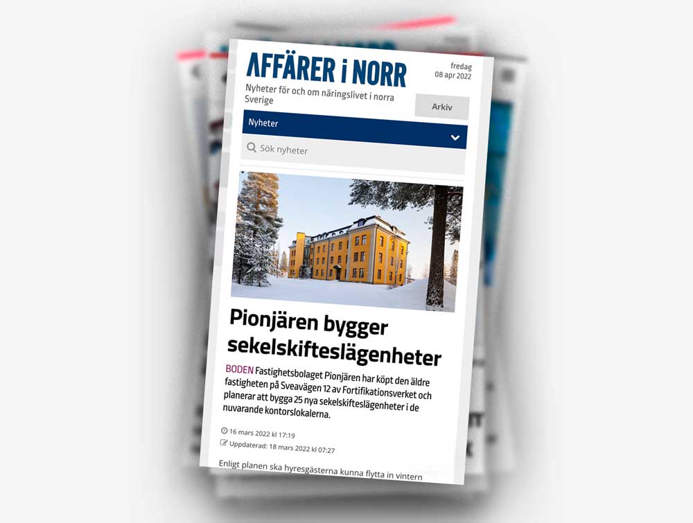 Pionjären bygger sekelskifteslägenheter